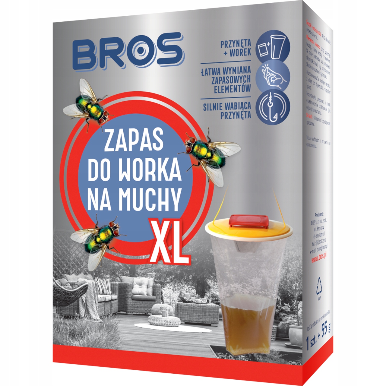 

Bros Zapas Do Worka Na Muchy XL Zestaw Naprawczy