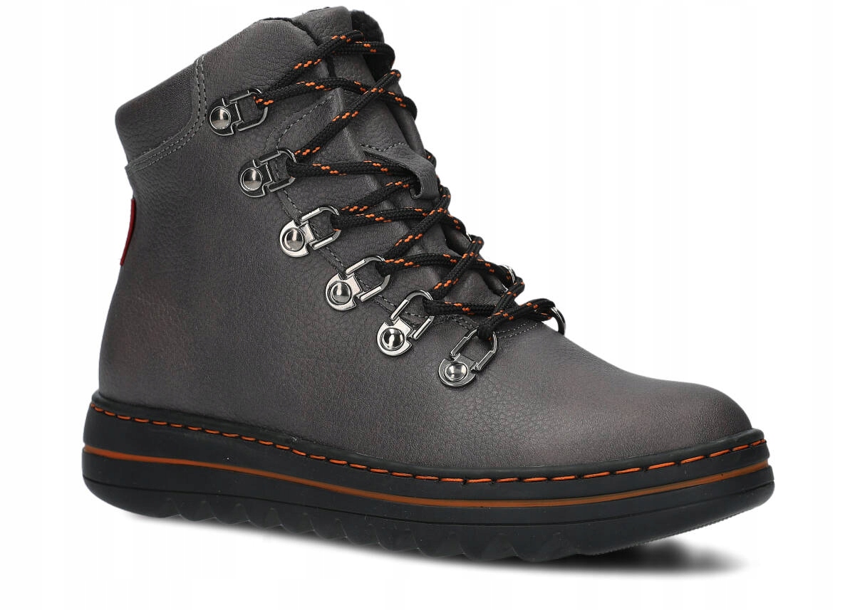 Nagaba 281 Grafitová – Zateplené Dámské Kožené Trekové Boty