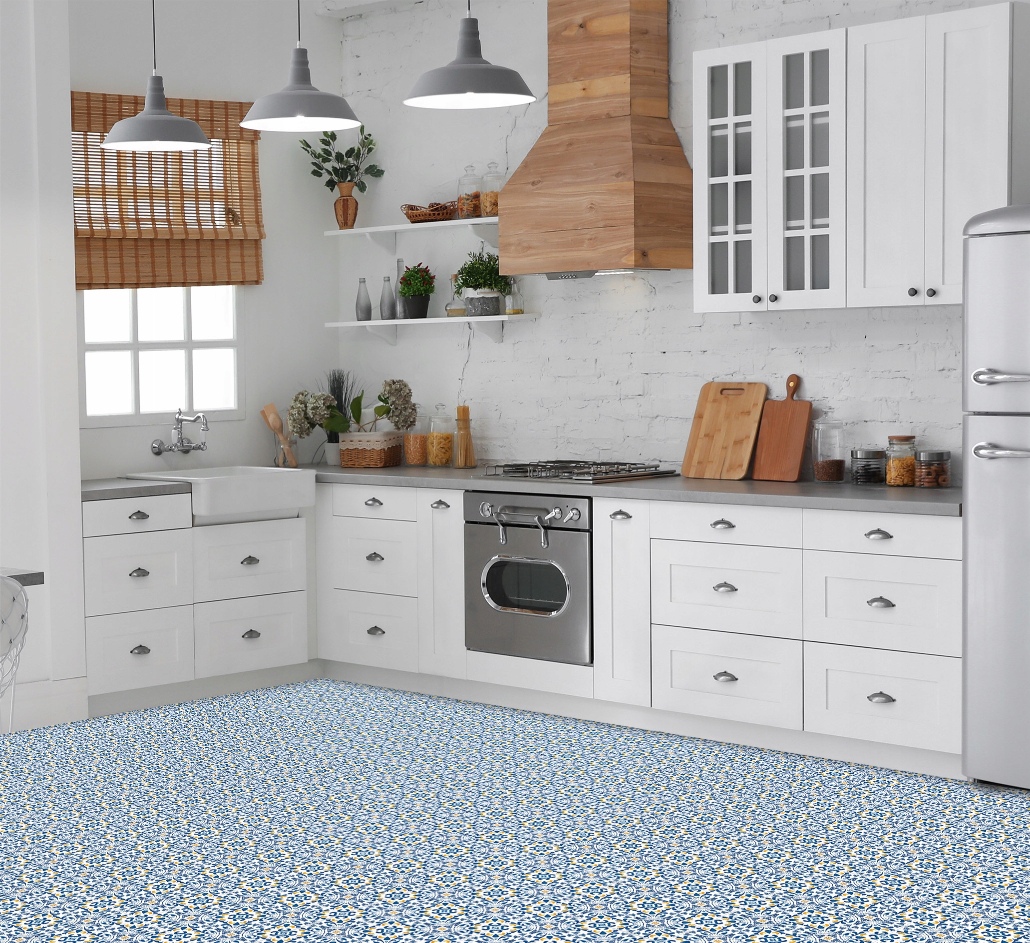 KAFLE samoprzylepne PCV 30x30 Vintage Azulejos Producent inny