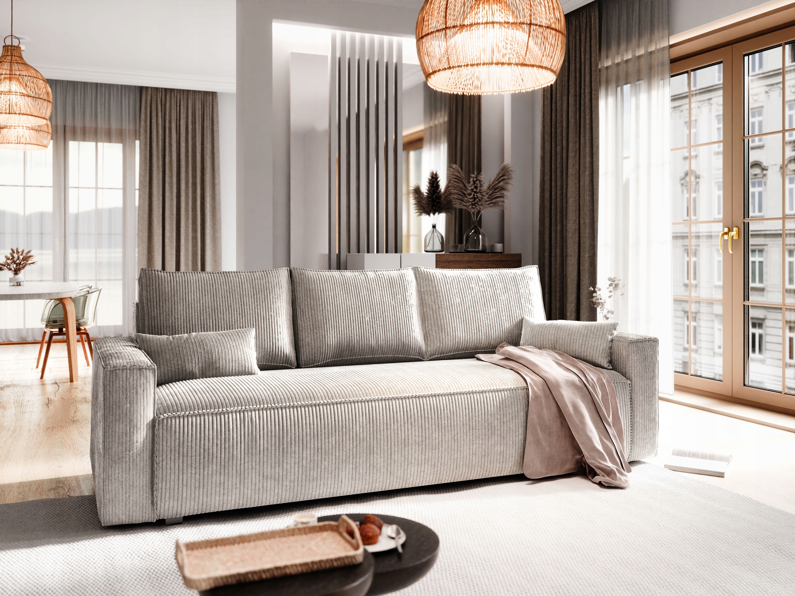 Pohovka Meni funkce spaní Rozkládací manšestr Pohovka