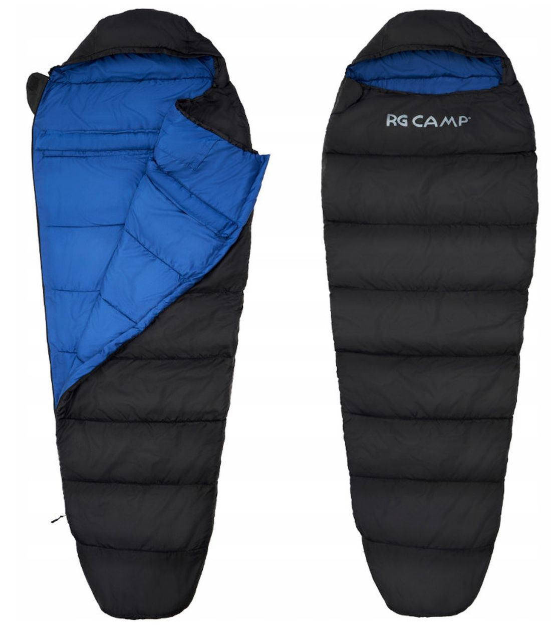 Śpiwór lekki Mumia turystyczny 210x80 Pokrowiec Rg Camp Comfort 250G Ciepły