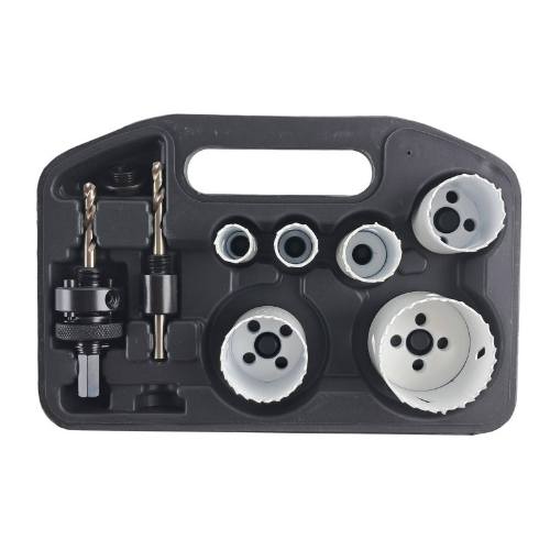 Vrtáky korunkové Bi-metall, set 9 ks, Enpro