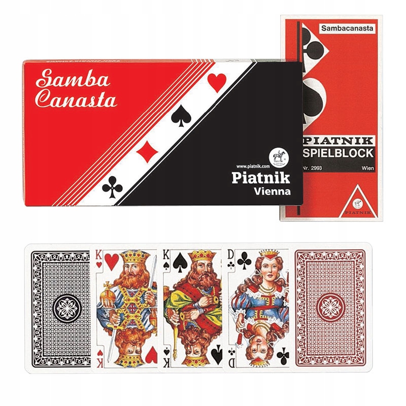 KARTY DO GRY PIATNIK SAMBA CANASTA Wiek gracza 8-11 lat