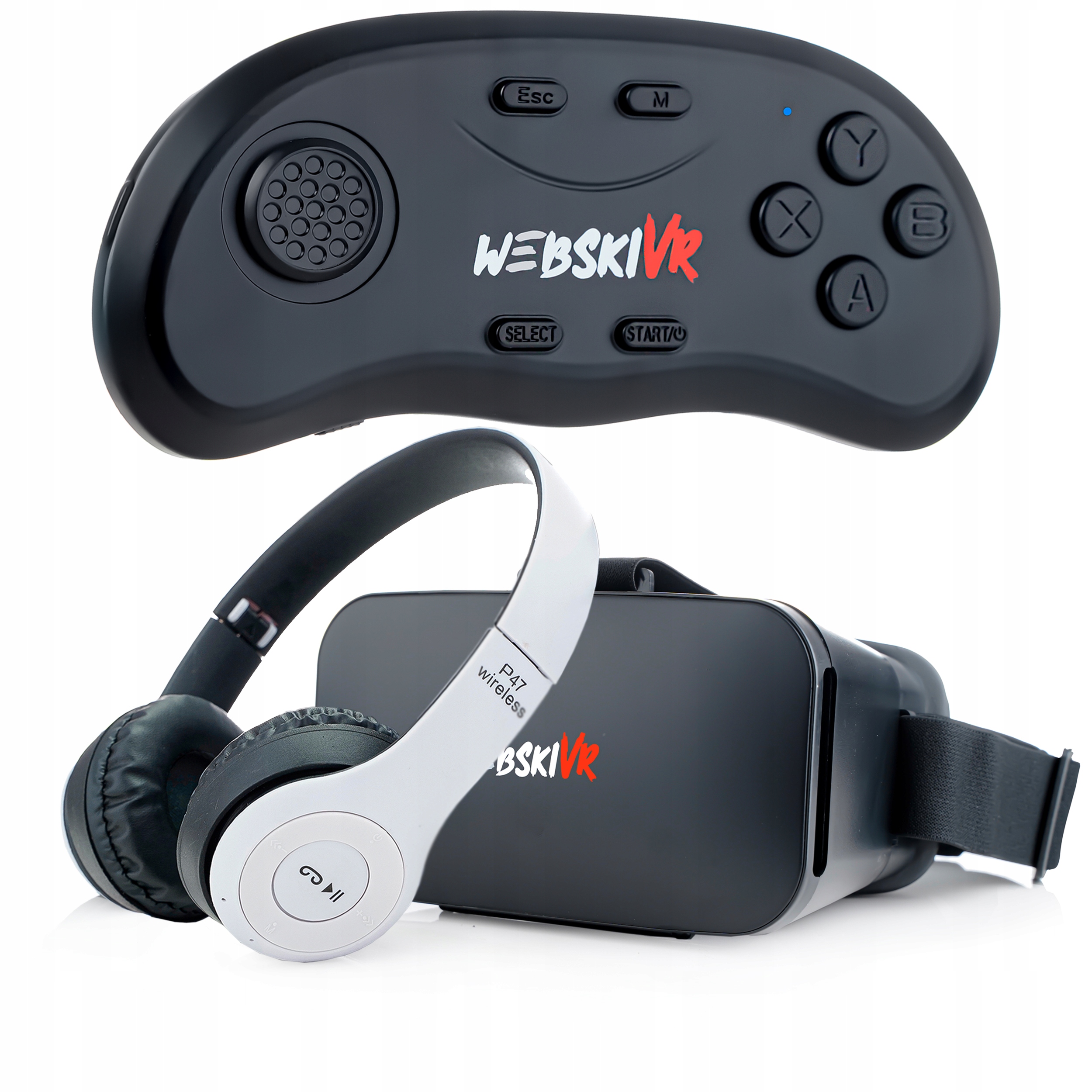 Virtuální Realita Brýle Vr 3D 360 Pro Telefon S Ovladačem Sluchátka