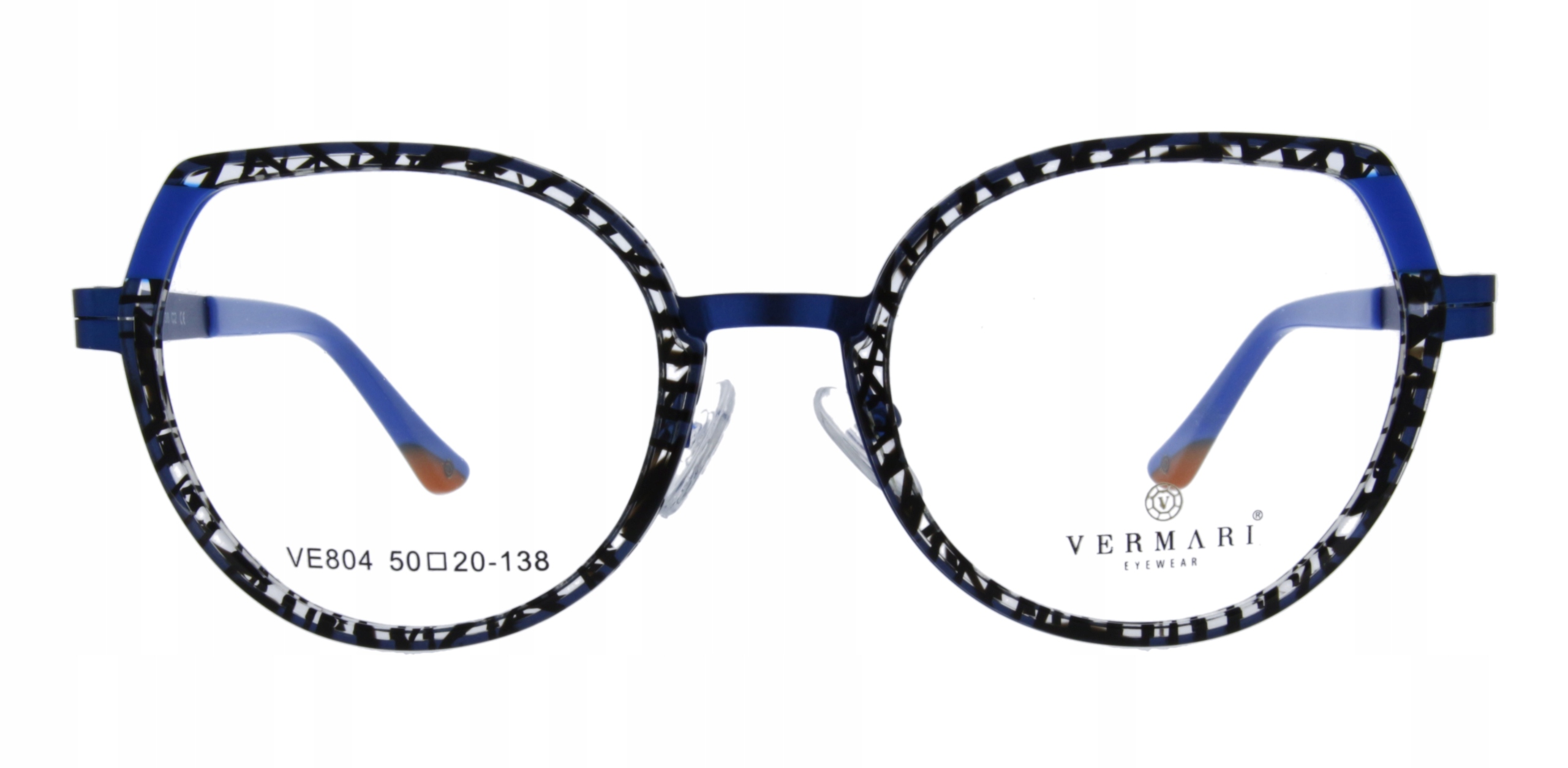 Okulary Oprawki do Okularów Damskie Kocie Oko Blue Vermari Milano VE804C2