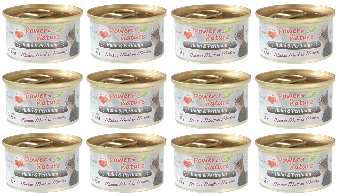 Power of Nature – kuře a perlička 12 x 85 g