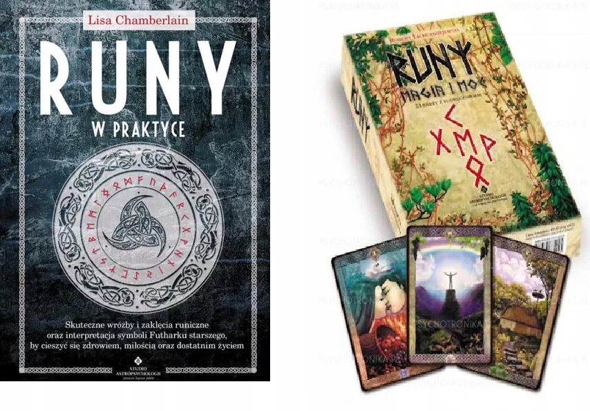 Runy w praktyce Runy magia i moc książka karty