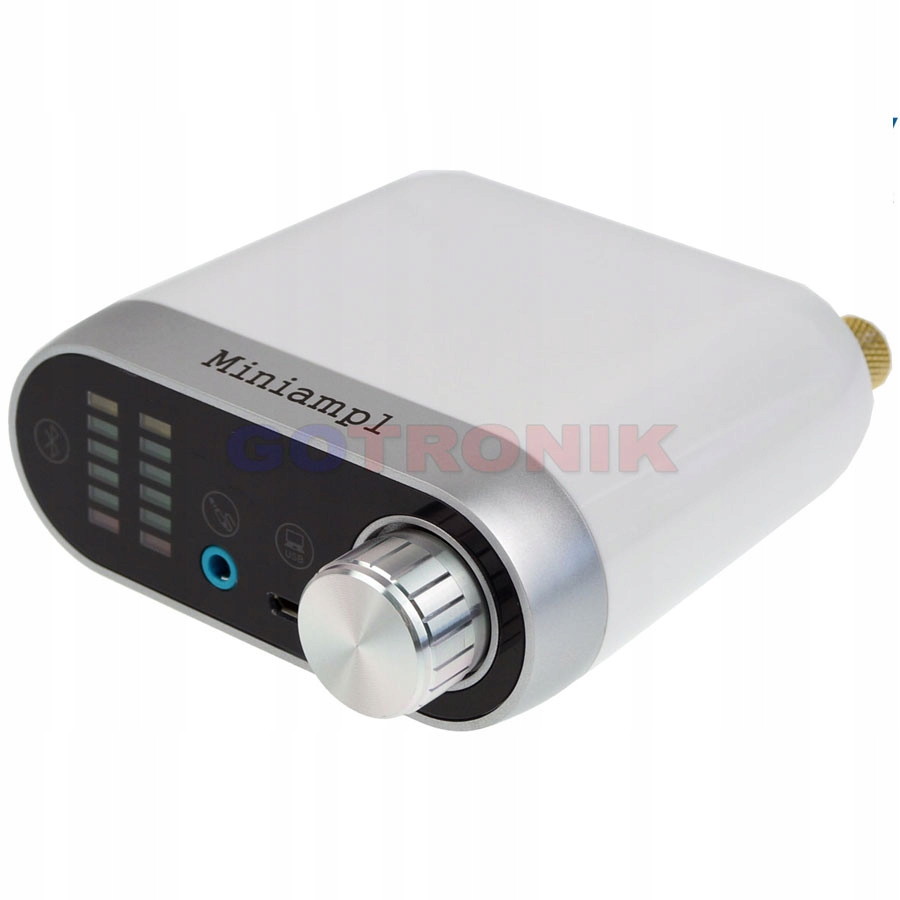 Wzmacniacz mocy APPJ 2x50W Bluetooth USB Aux VU
