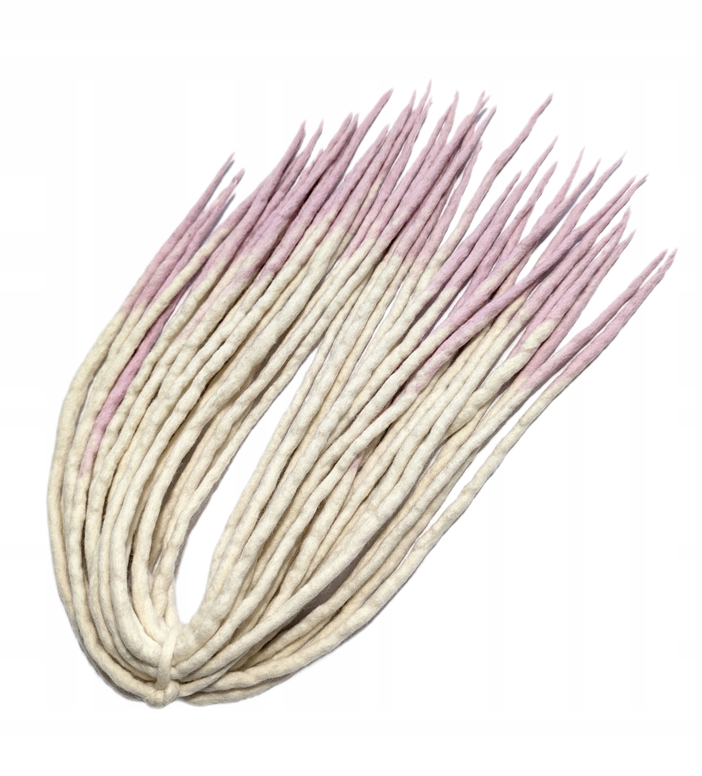 Vlněné pastelky Dredy, blond růžová, Růžové Pastelky, 40 kusů