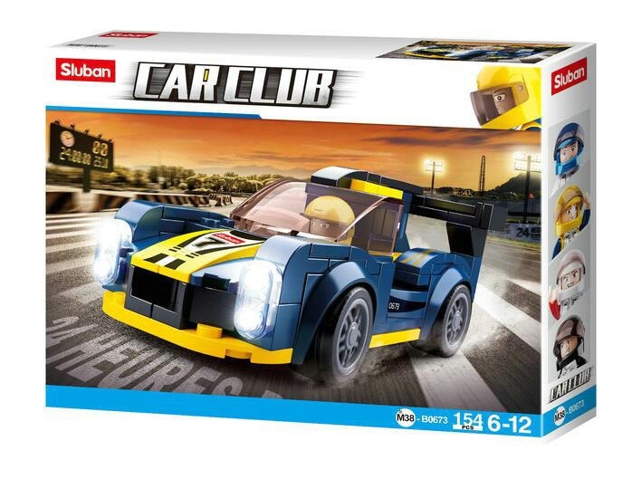 

Klocki Car Club Wyścigówka Bolid FORMUA1 154 El.