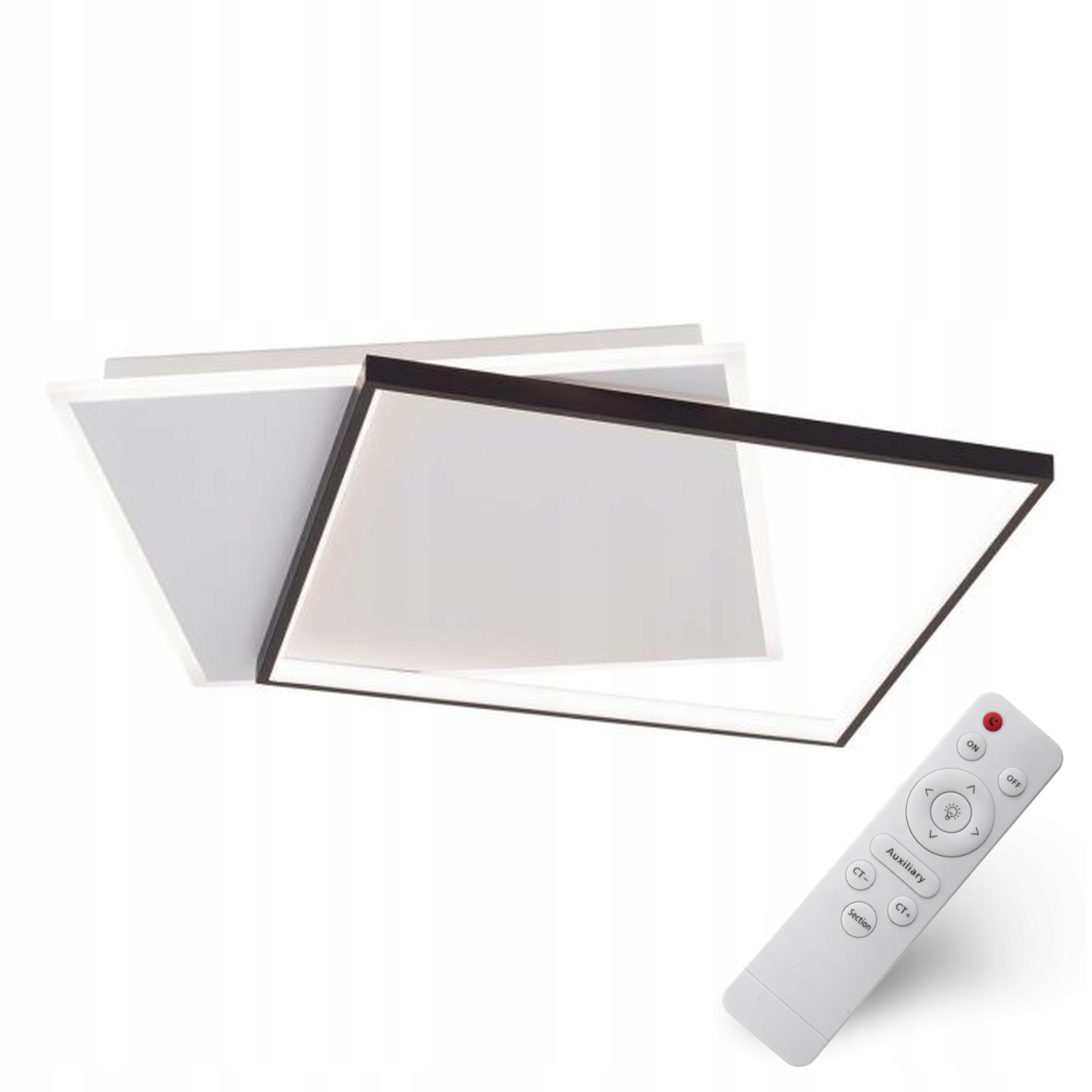 Led Stropná Lampa Stropné Svietidlo Luster 50 CM Štvorcová S Pilotom Variabilná Farba