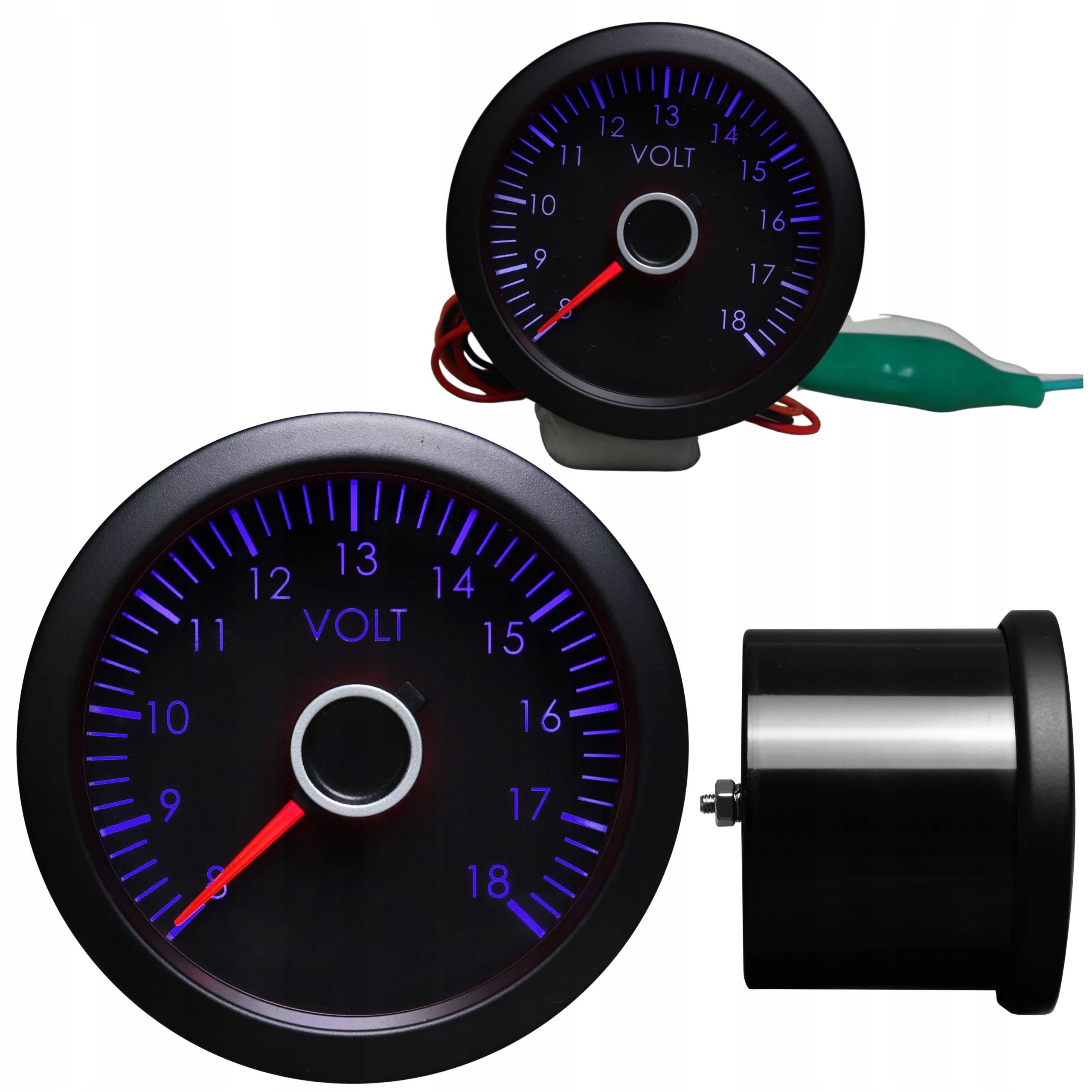 Indikátor Voltmeter Vw Look Auto Gauge Nový štýl Vw Modré podsvietenie