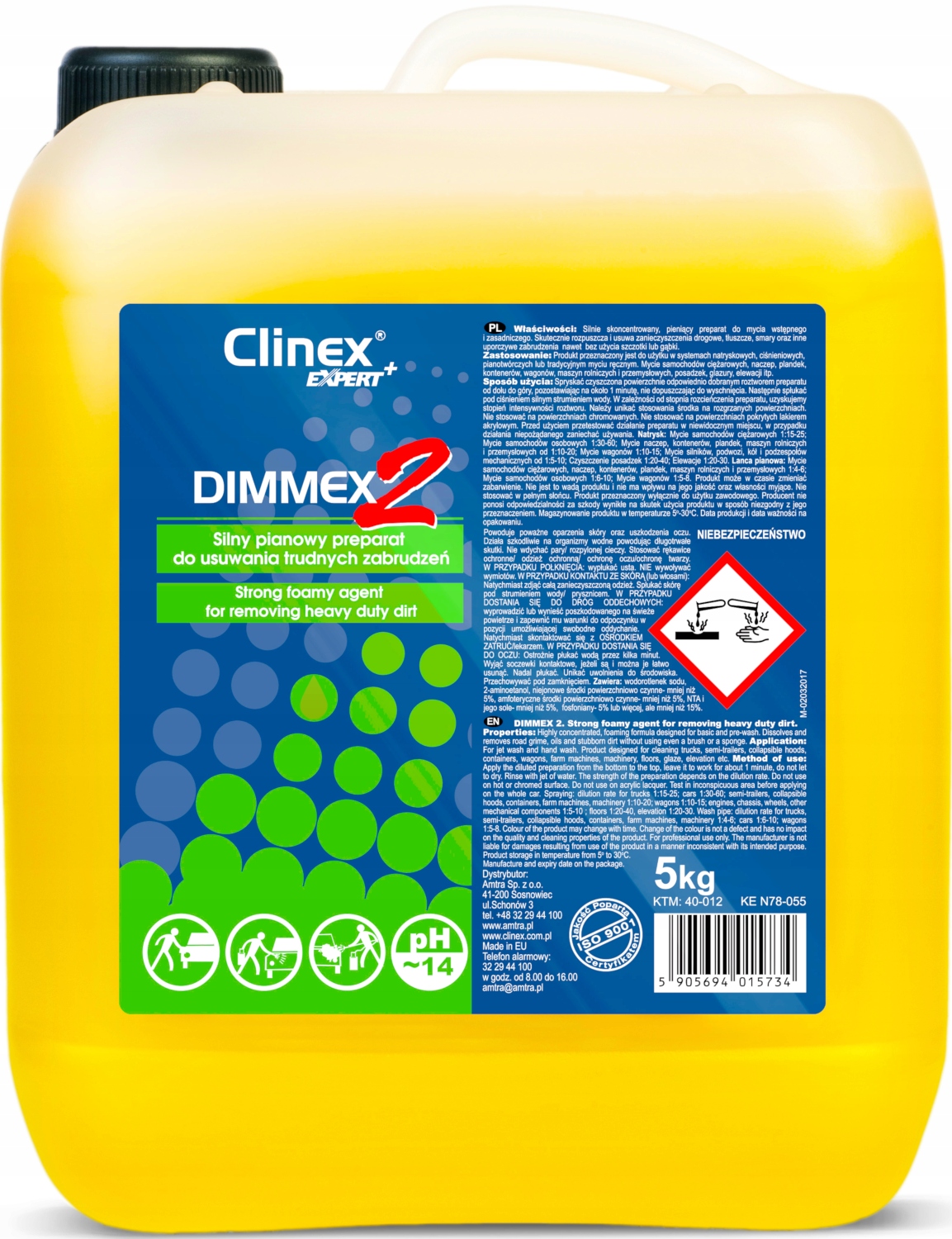 AM 40-012 ŚRODEK CLINEX EXPERT+ DIMMEX2 5KG AMTRA