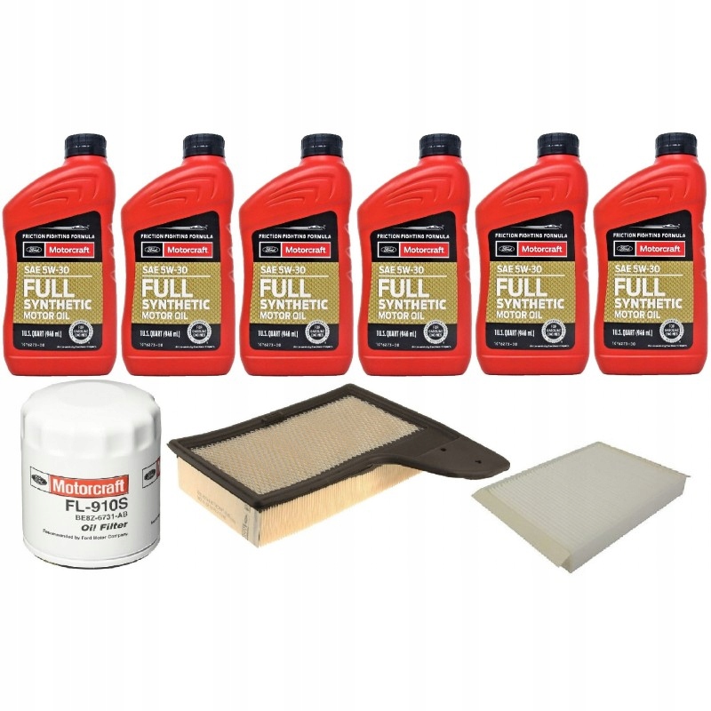 MOTORCRAFT 5W30 + FILTRY FORD MUSTANG 2,3 15-20