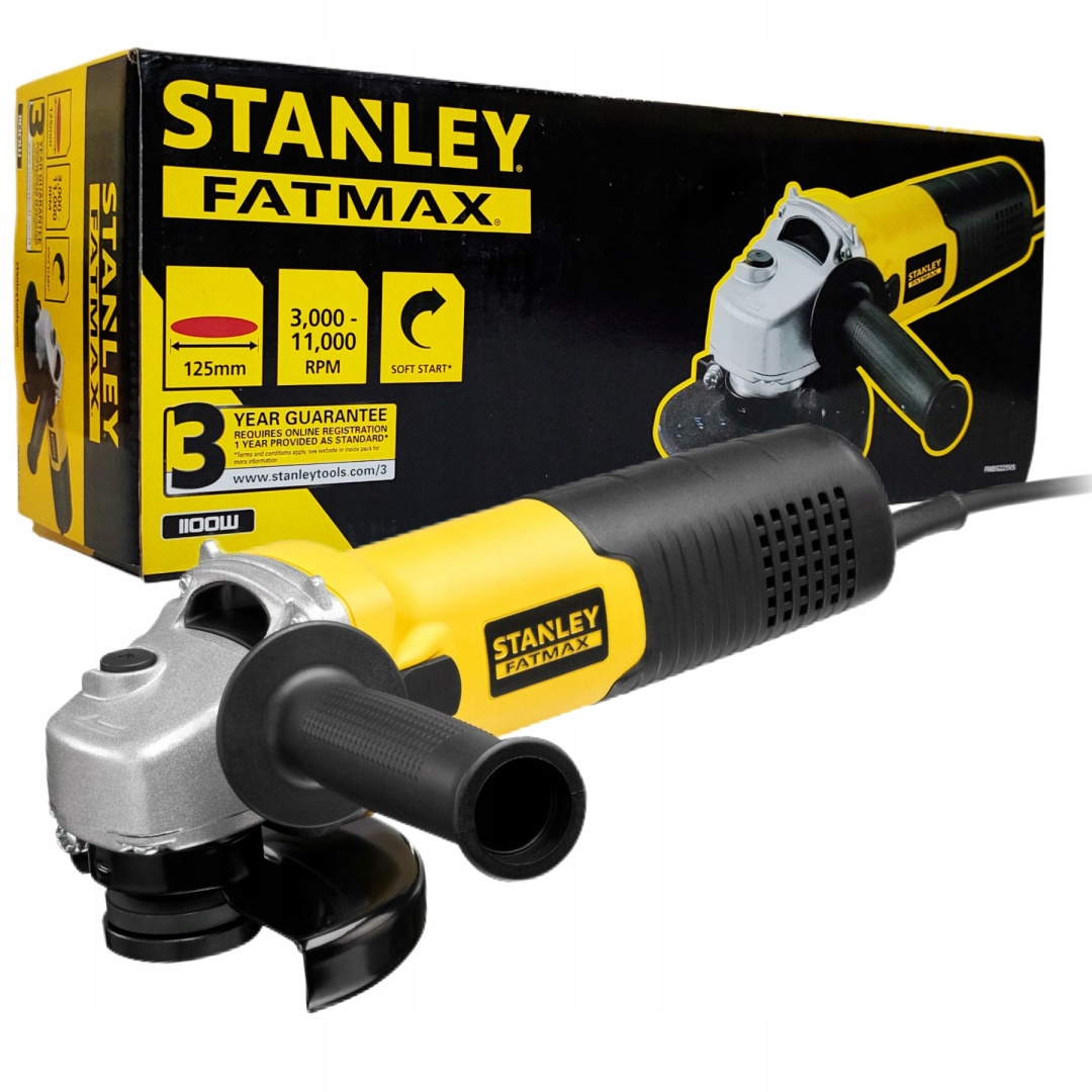 Uhlová brúska 125 mm s reguláciou otáčok 1100 W Stanley