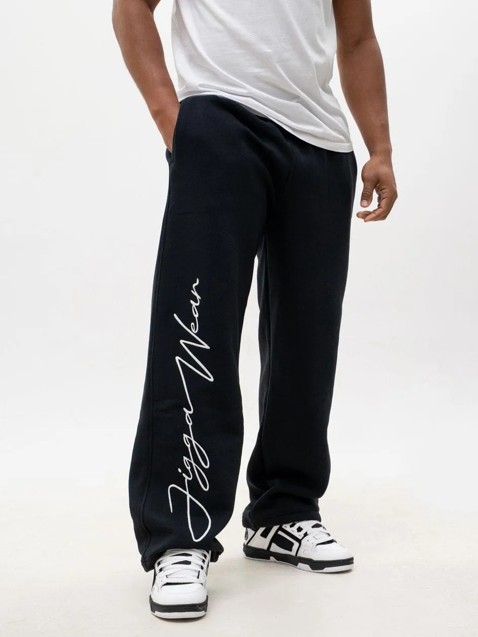 Dresové Kalhoty Jigga Wear Baggy Written Tag Black vel. XL