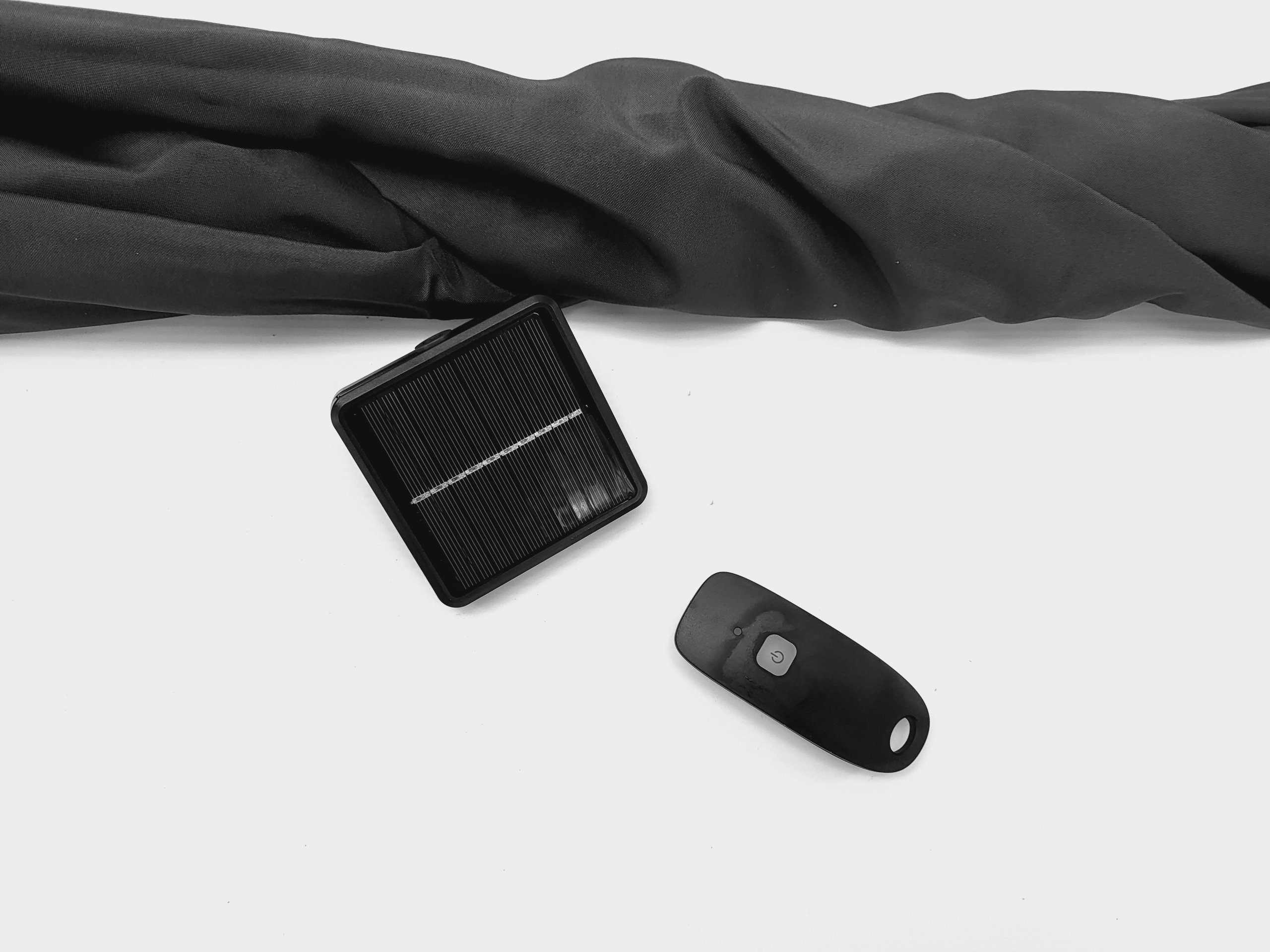 Parasol solarny 130x180 cm, UV 50, oświetlenie LED Średnica/szerokość 180 cm