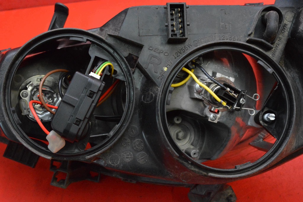 head lights front front KOMPLET EU PEUGEOT 307 01-05