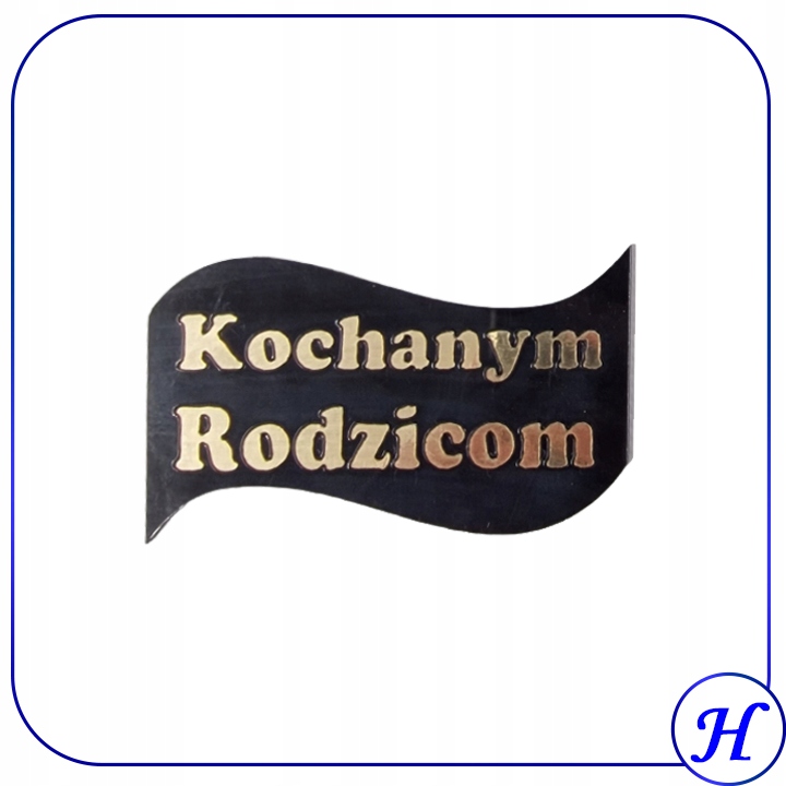 

Grawer na znicz Kochanym Rodzicom kolor złoty