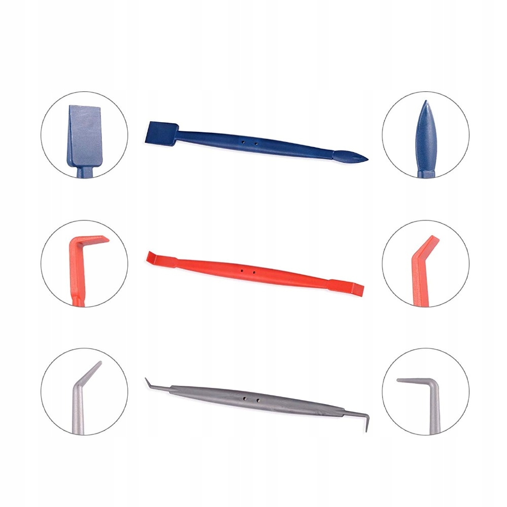 PATYCZKI DO APLIKACJI FOLII MAGNETYCZNE RAKLA DO TRUDNYCH ELEMENTÓW 13szt. Producent Carbon Store