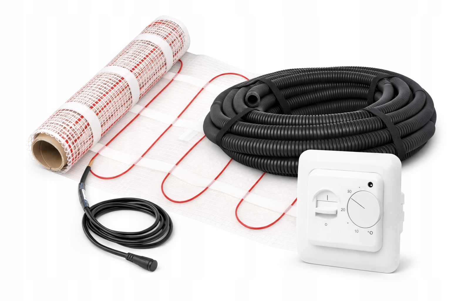 Set Vyhřívací Podložka 4m2 150W/m2 Termostat Ho-st Elektroinstalační Trubka Heat-on
