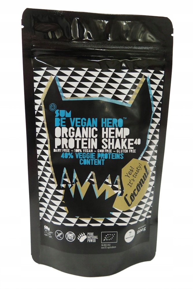 Sum Konopný protein shake Be Vegan Hero Kokos, 500 g