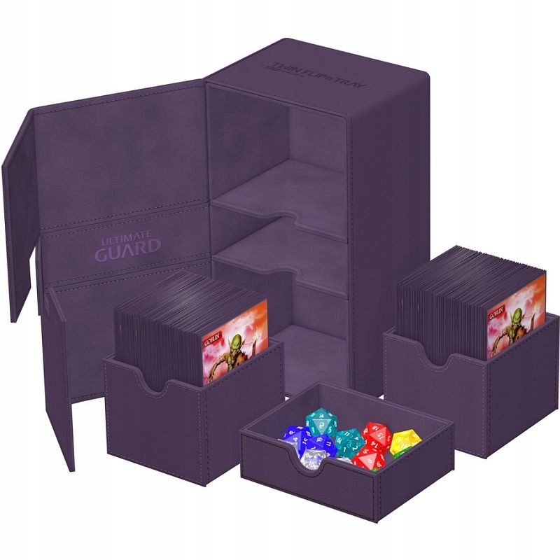 Ultimate Guard - Twin Flip 'n' Tray krabička 200+ (Mono Purple)