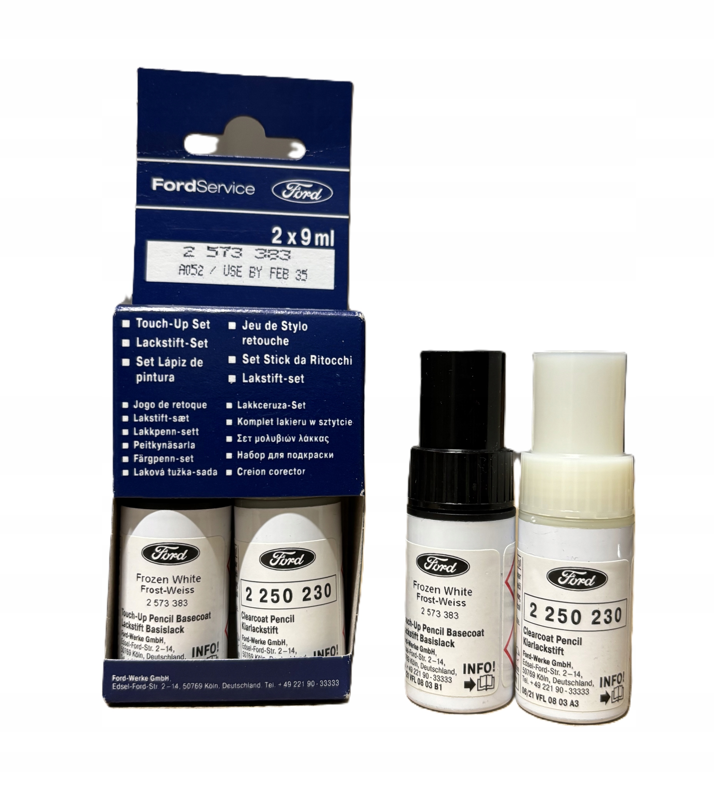 Lakier Zaprawka Oe Ford Panther Black Metalik 2x9ml baza+lakier