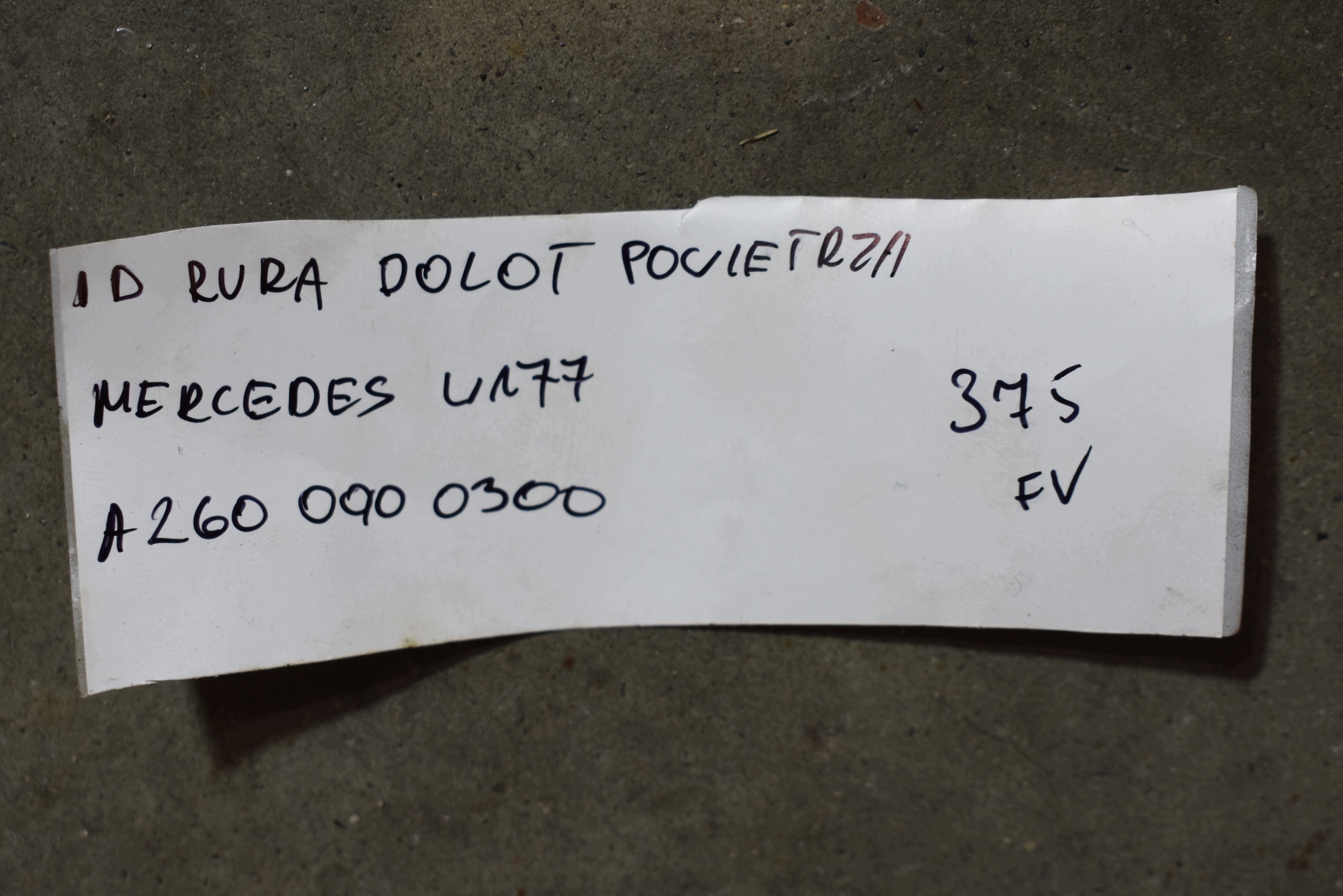 IDEALNA pipe air hose MERCEDES W177 1