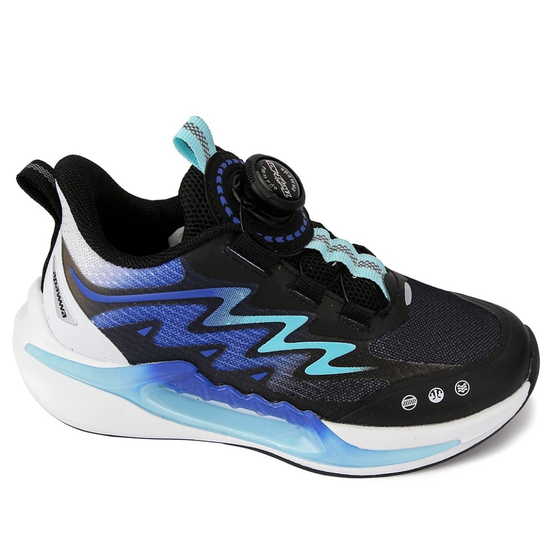 Apawwa ABC2073R Lekkie Buty Sportowe Na Pokrętło Czarne Niebieskie R 32