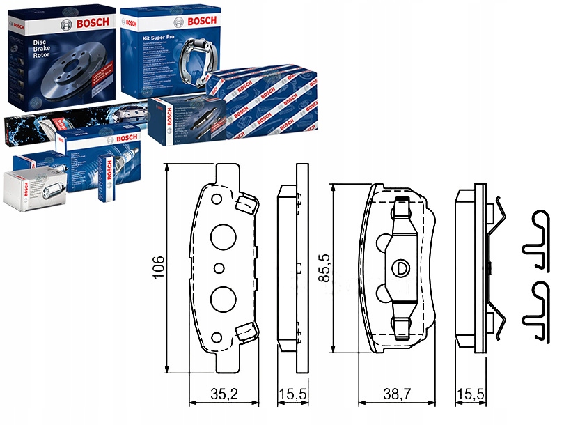 Brzdové Destičky Mitsubishi T. Bosch