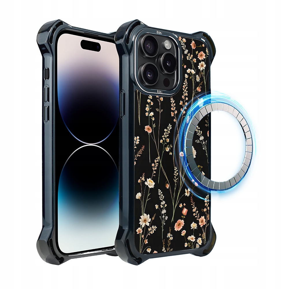 Pouzdro pro iPhone 14 Pro Max Ibizu DropGuard Ultra s MagSafe, severní zahrada