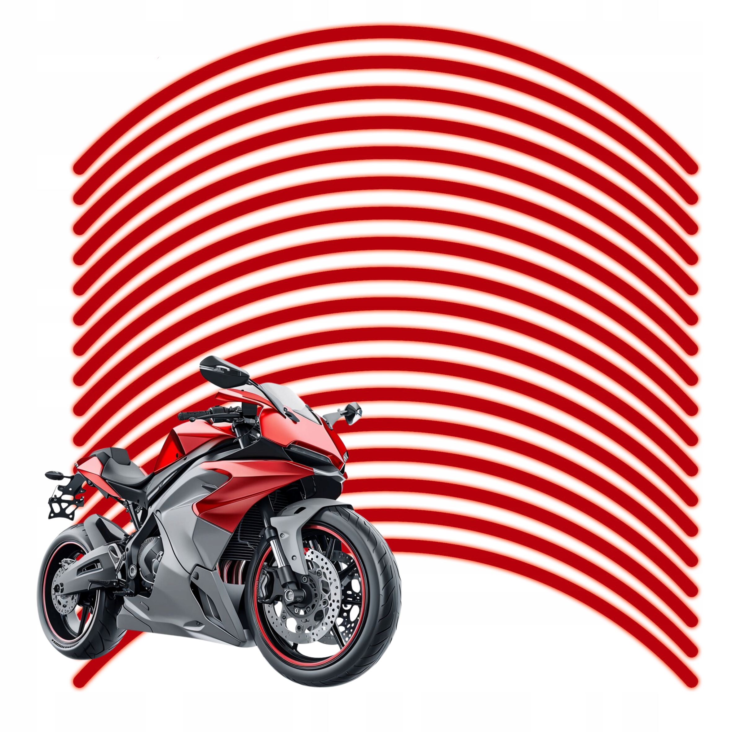 Odblaskowe Paski Na Felgi Koła Motocyklowe Naklejki