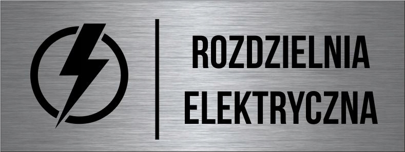 

Tabliczka Rozdzielnia Elektryczna Aluminium