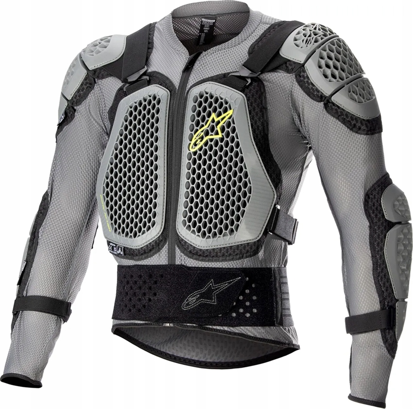 Alpinestars MX Bionic Action V2 Black/grey tričko chránič tela s chráničmi 2X