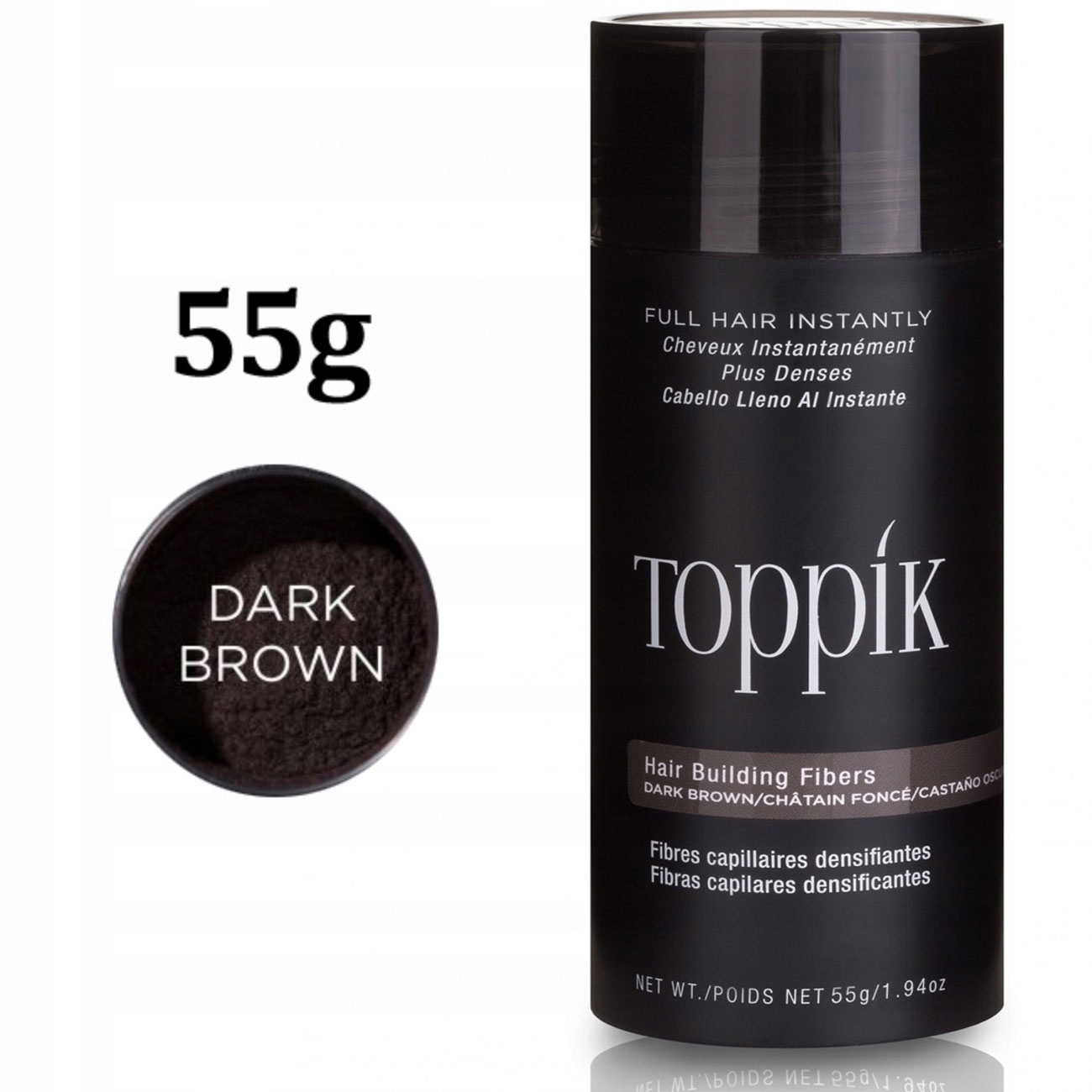 Originální kosmetika Toppik 55 g Tmavě Hnědá