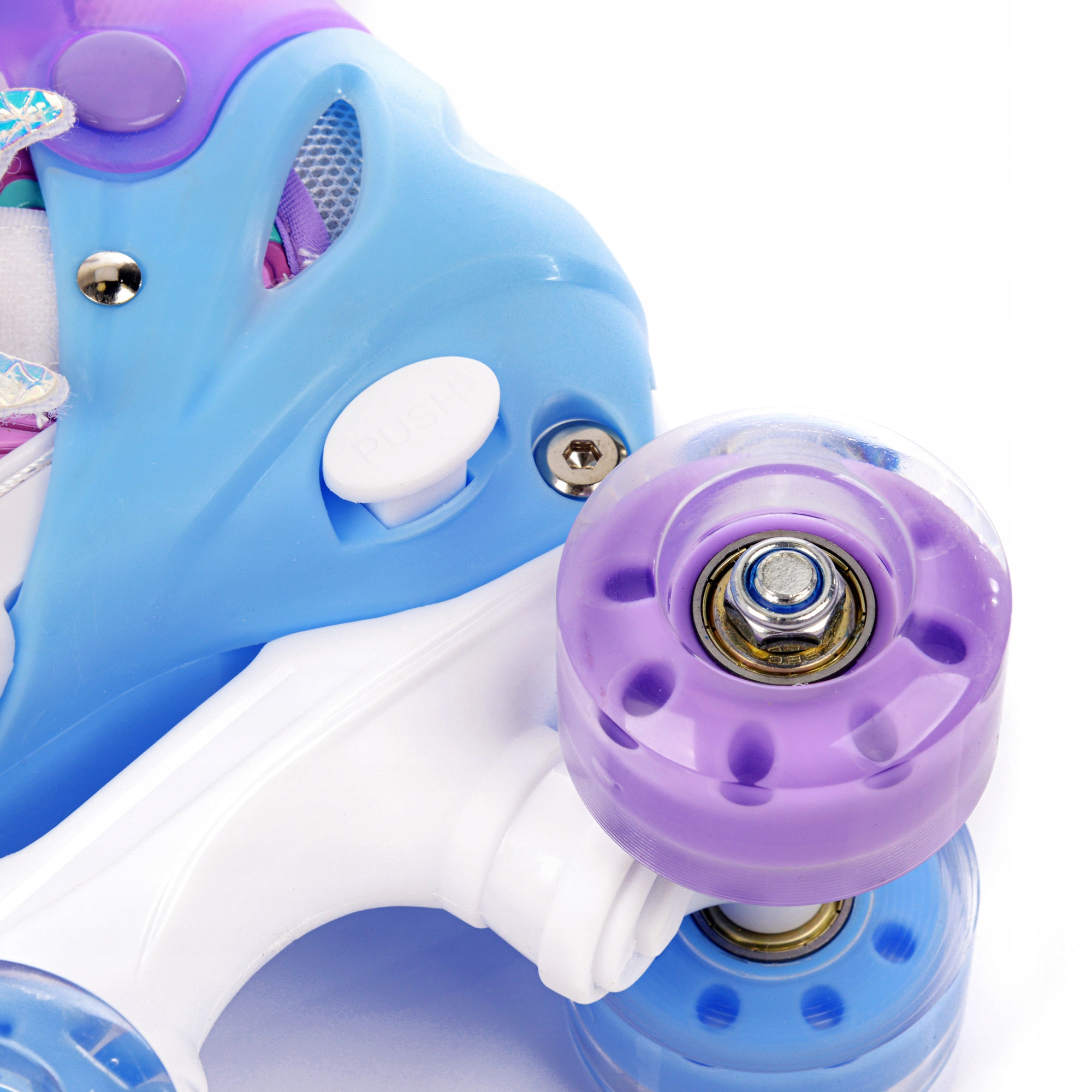 WROTKI REGULOWANE METEOR MERMAID S 30-33 kółka LED ABEC-7 do 100kg stabilne Model Mermaid