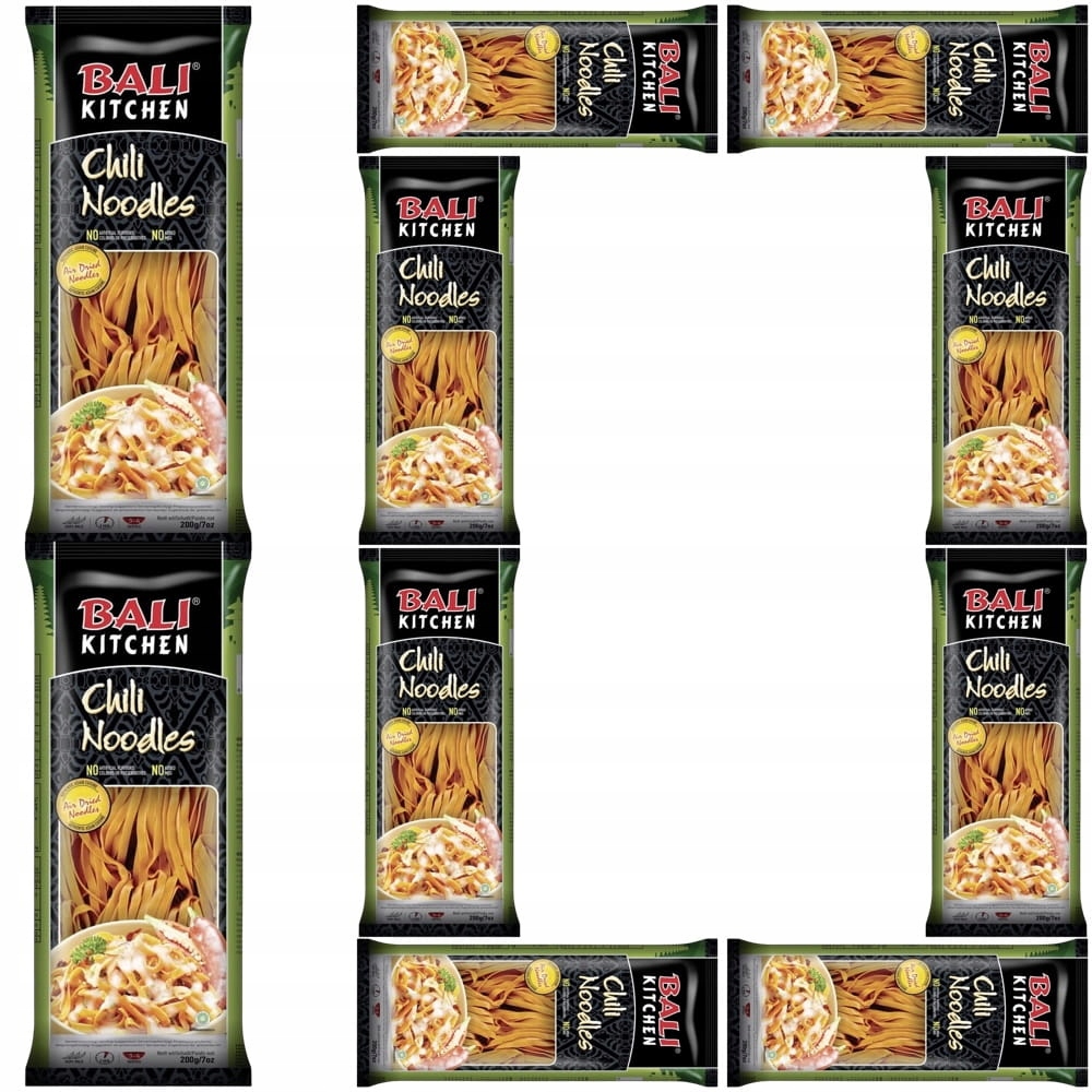 10 x Indonéské pšeničné těstoviny Stužky s Chili do woku Stir-Fry 200 g