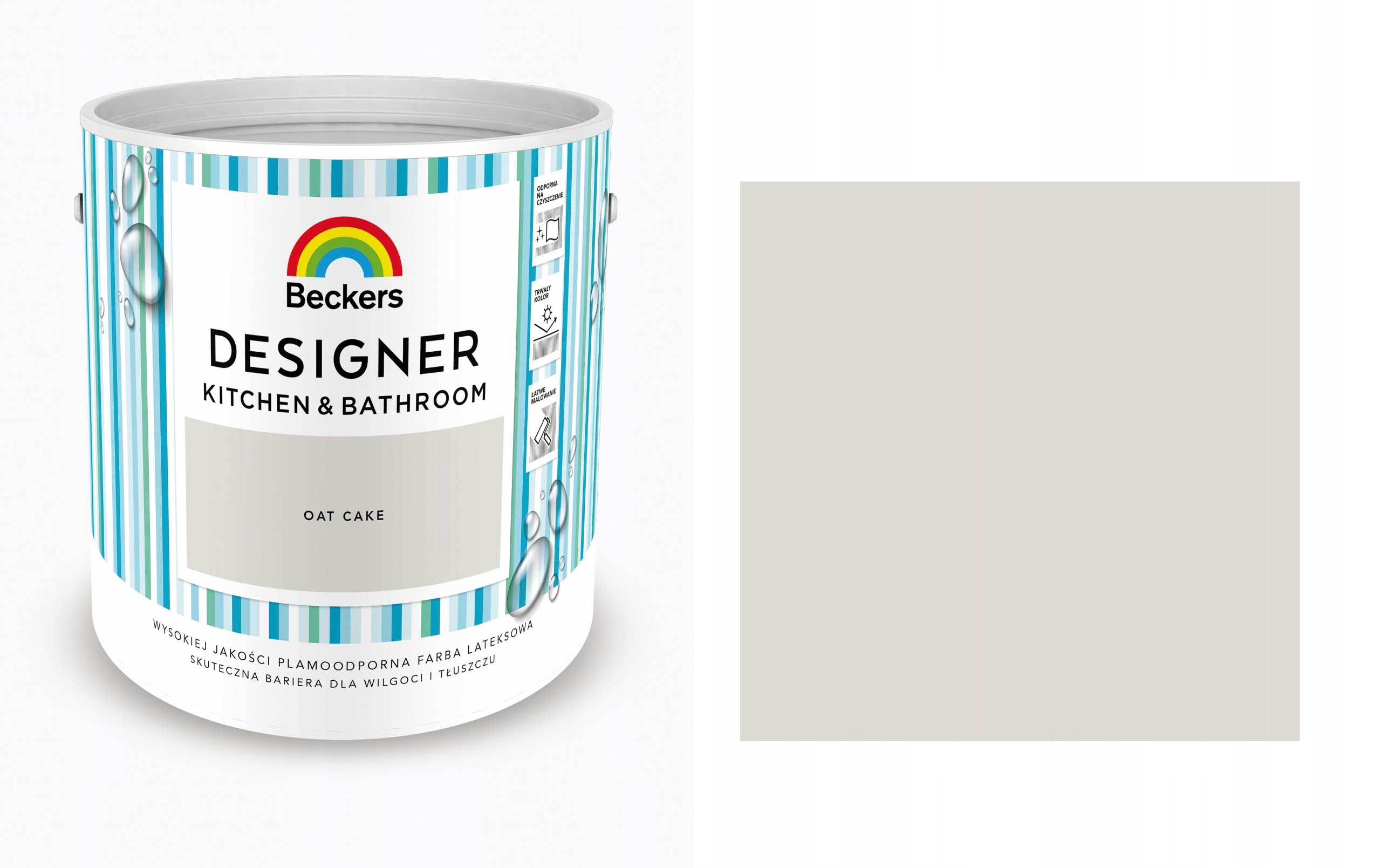 Beckers Designer Kitchen & Bathroom Oat Cake 2,5L Barva Kuchyně, Koupelna
