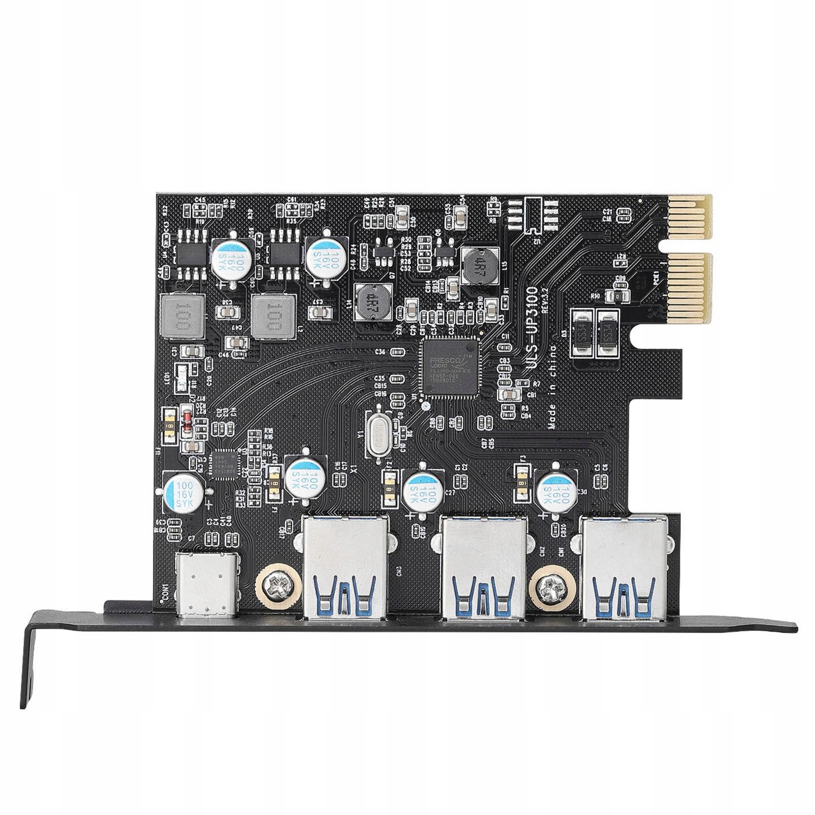 Karta PCIE USB 3.0 Typ C(1) Typ A(3) PCI-e na USB Producent bez marki