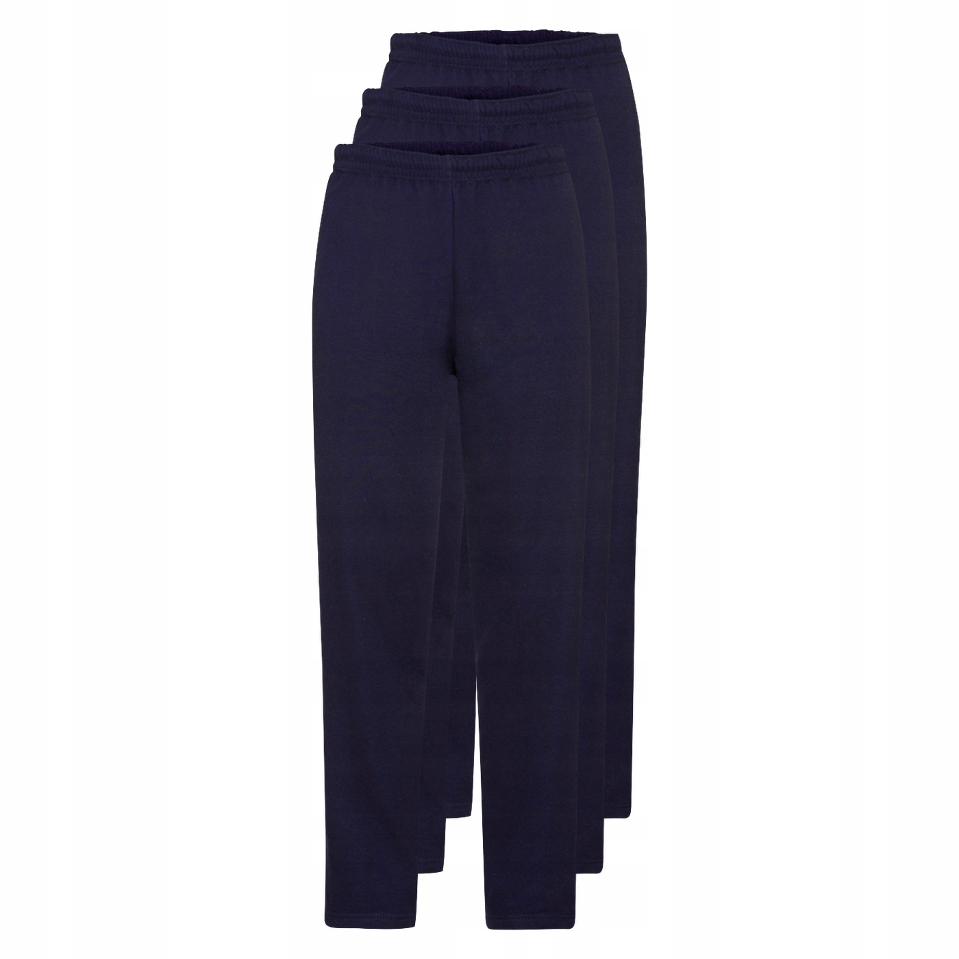 3x Pánské lehké tepláky Fruit of the Loom tmavě modré velikosti M