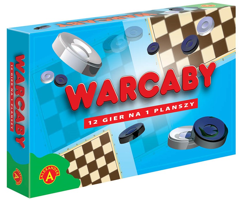 Gra planszowa strategiczna Warcaby 12 wersji gier Producent Alexander