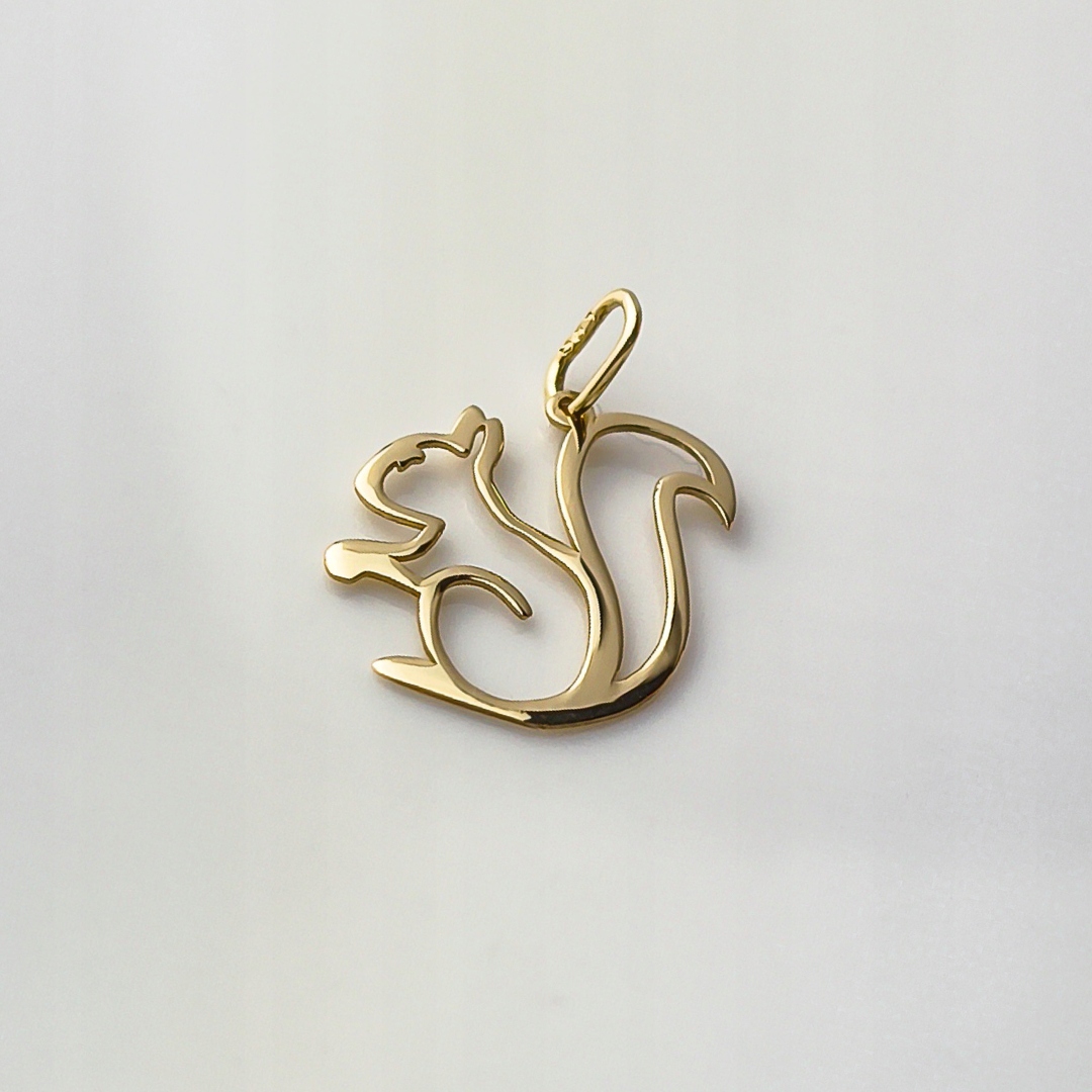 Zlatý přívěsek Veverka – pr.585