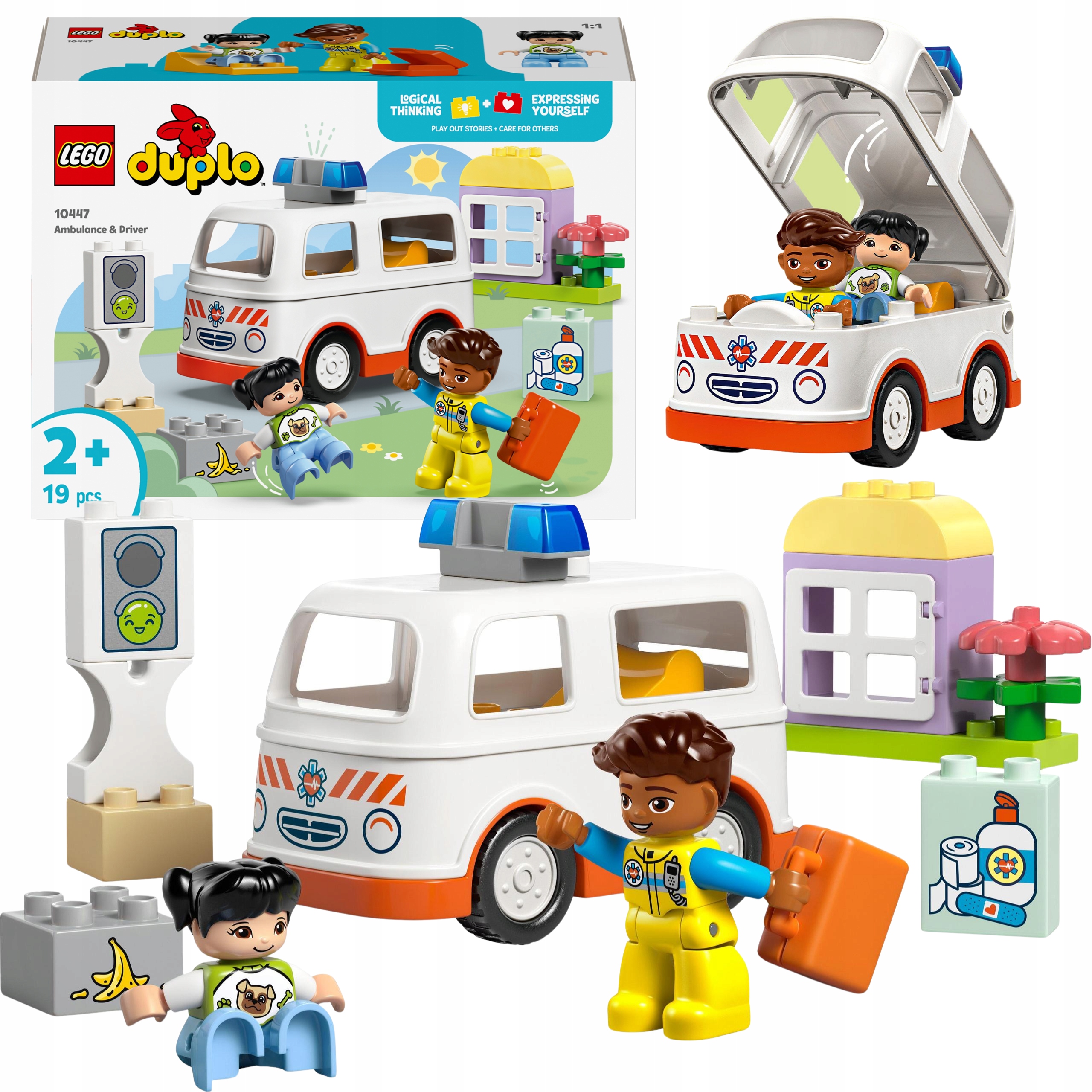 Lego Duplo Karetka Z Kierowcą Zestaw Klocków Klocki Konstrukcyjne