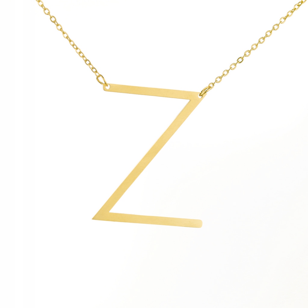 

Naszyjnik Celebrytka Pozłacany Literka Litera Z