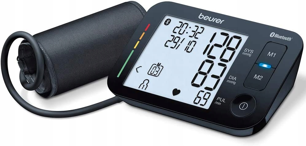Ciśnieniomierz Beurer Bm 54 elektroniczny naramienny Bluetooth XL czarny