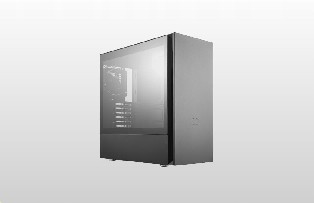 Cooler Master case Silencio S600 Tg, Atx, Průhledná bočnice, 2x 120mm…