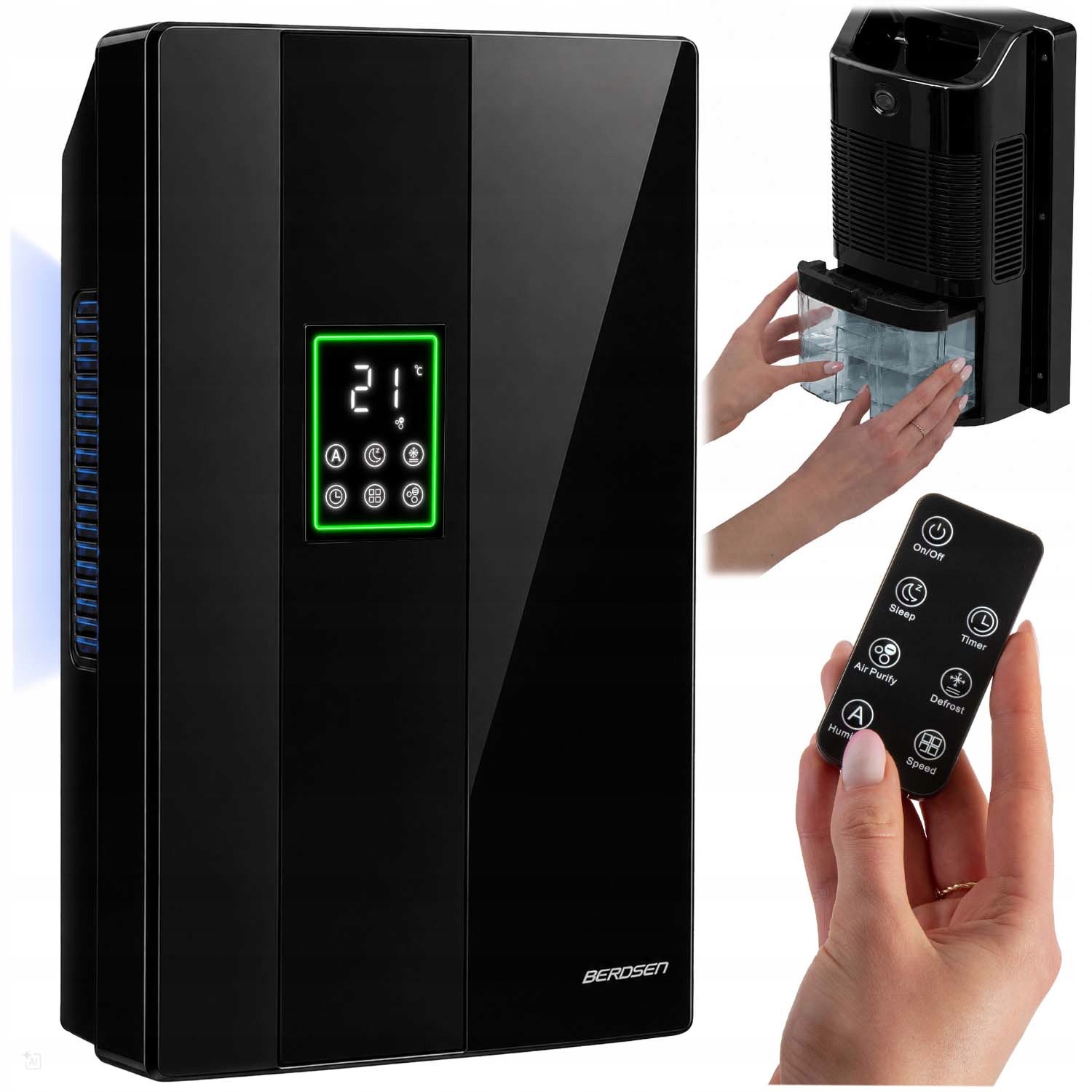 Osuszacz Powietrza Pochłaniacz Wilgoci Oczyszczacz UV+TIO2 Timer Pilot