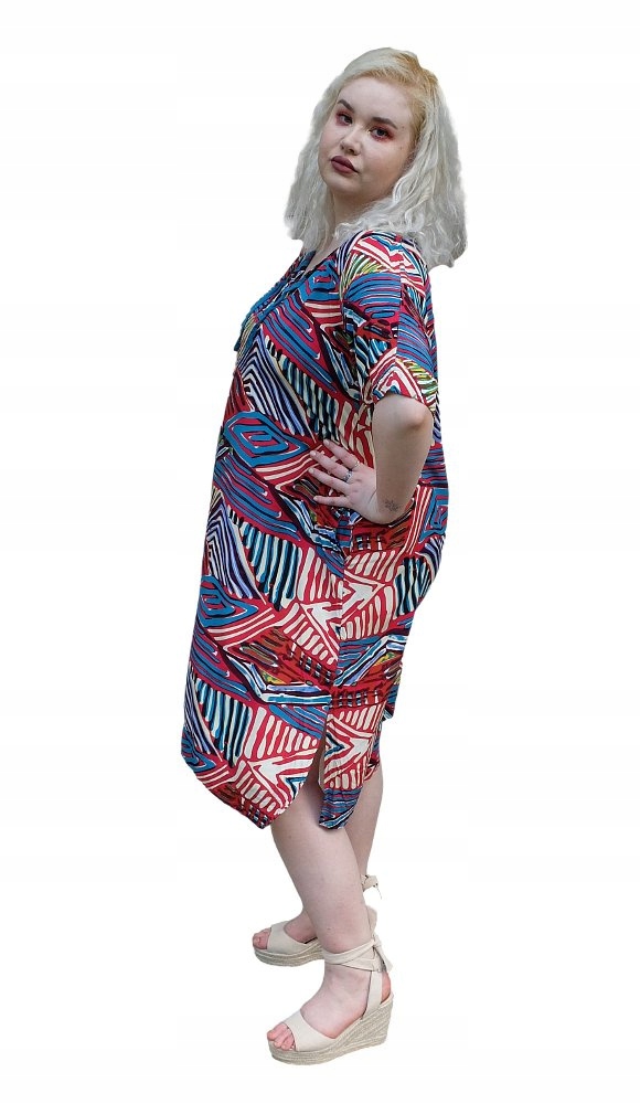 Nařasené Šaty Se Slzičkou Lila Zizzi Plus Size P014 50