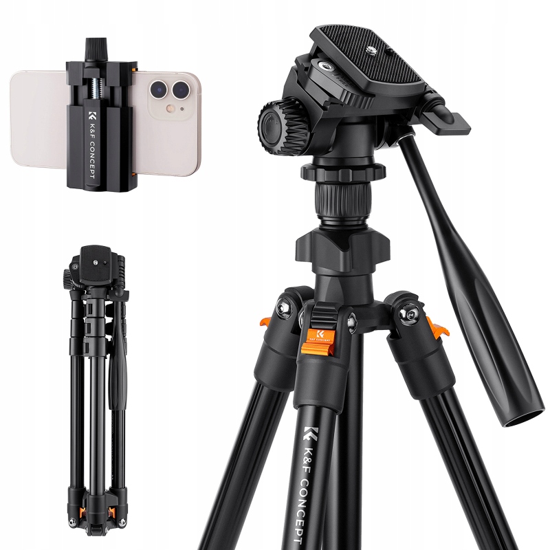 Lekki Markowy Statyw Tripod Z Głowicą K&f Concept Statyw Video K234A0